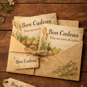 Bon cadeau cours de cuisine